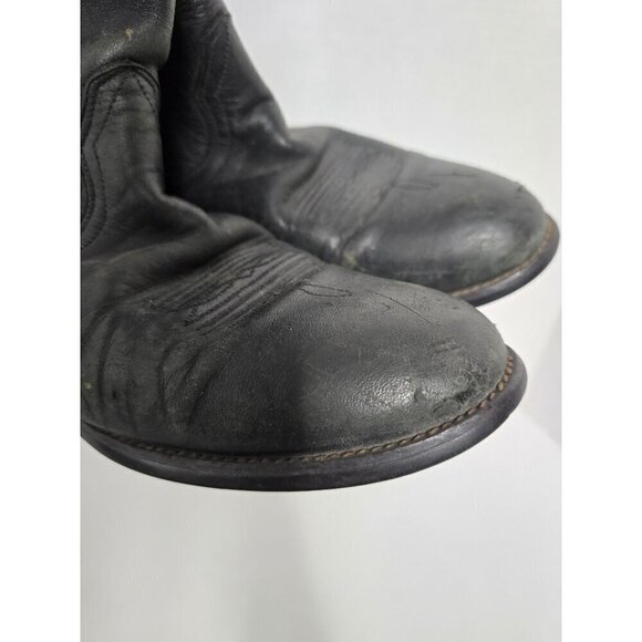 Ariat Heritage Black Leather Roper Boots
